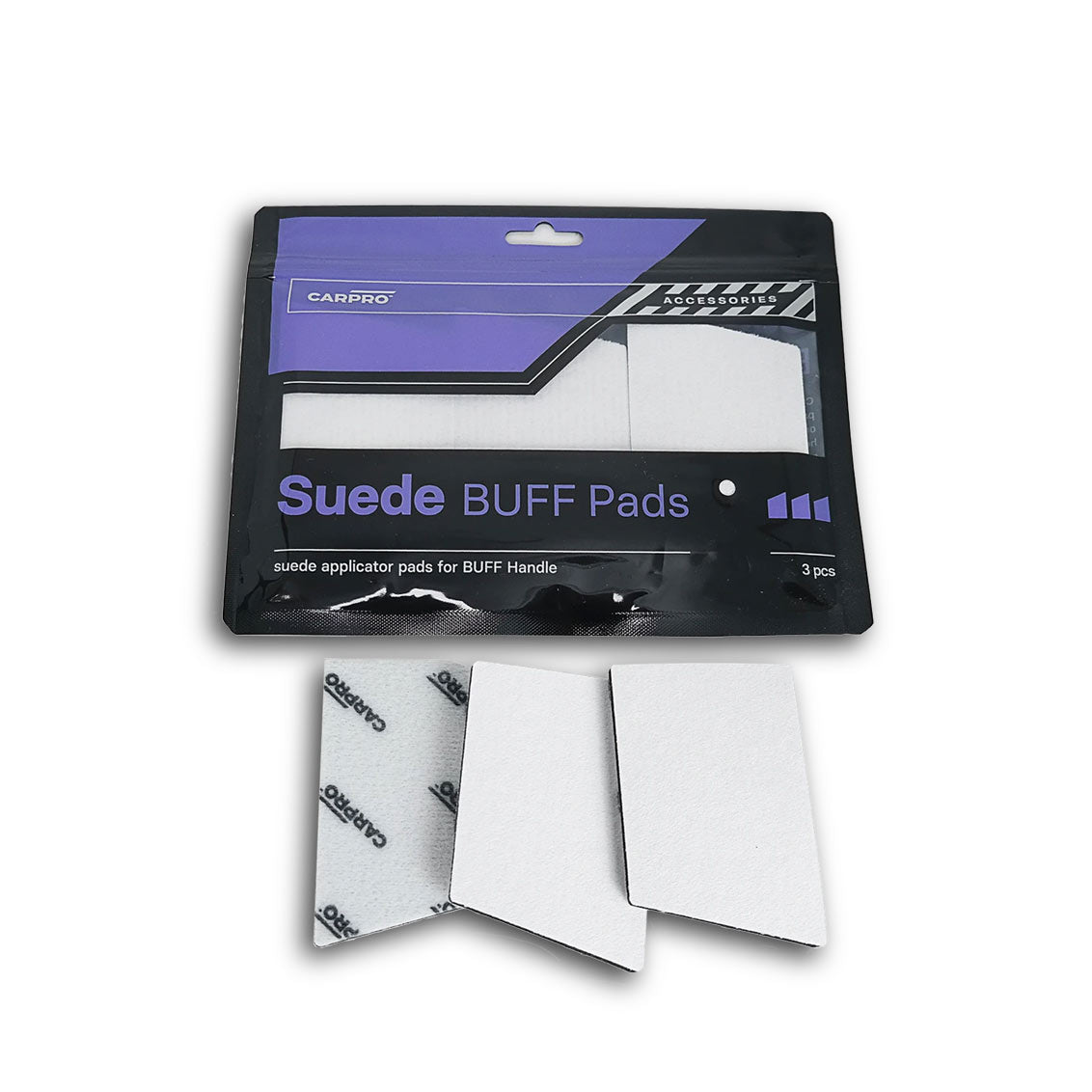 Paquete de 3 almohadillas de gamuza CarPro Suede BUFF Pads