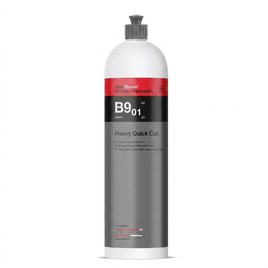 Pulimento de corte rápido para pintura fresca Koch Chemie Heavy Quick Cut B9.01 1 Lt - M&R Car Detailing