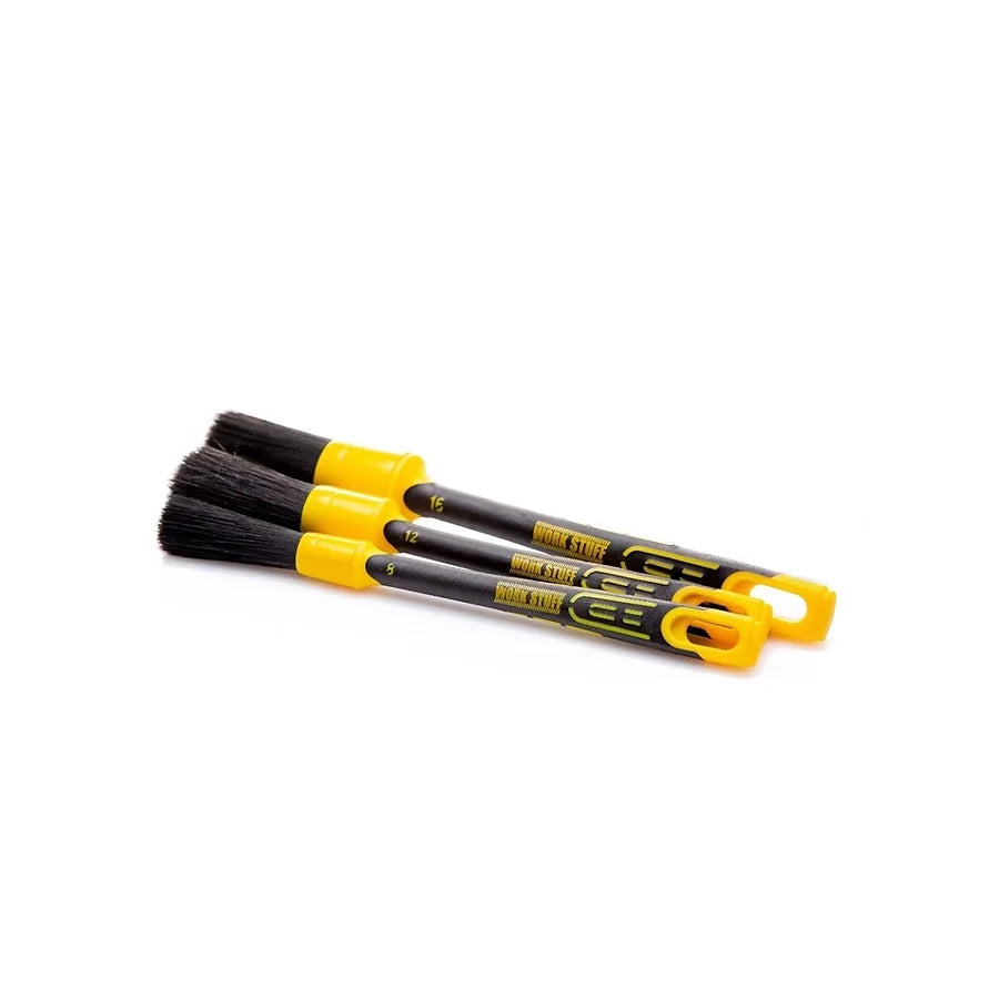 Work Stuff Cepillo Negro de Goma Kit de 3