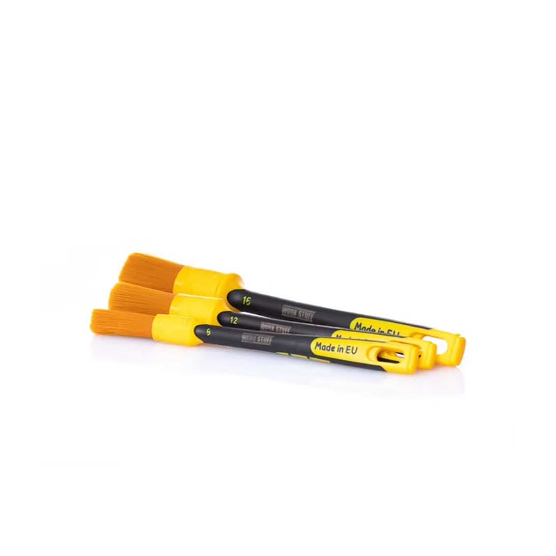 Work Stuff Cepillo Albino Naranja de Goma Kit de 3