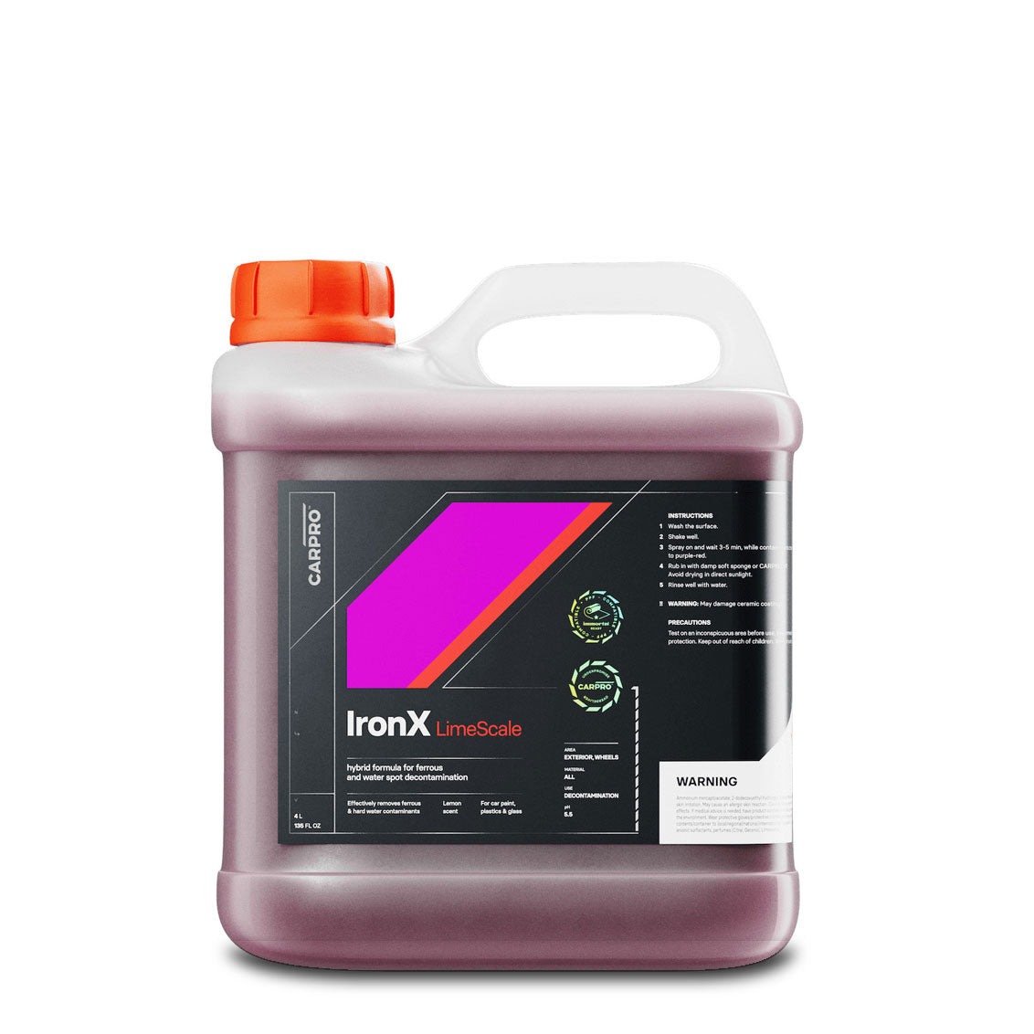 CarPro IronX LimeScale Limpiador Férrico - Marcas de Agua