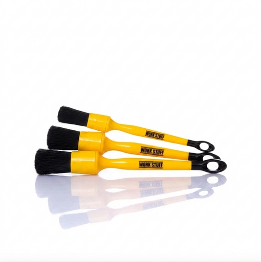 Work Stuff Cepillo Negro Laqueado Kit de 3