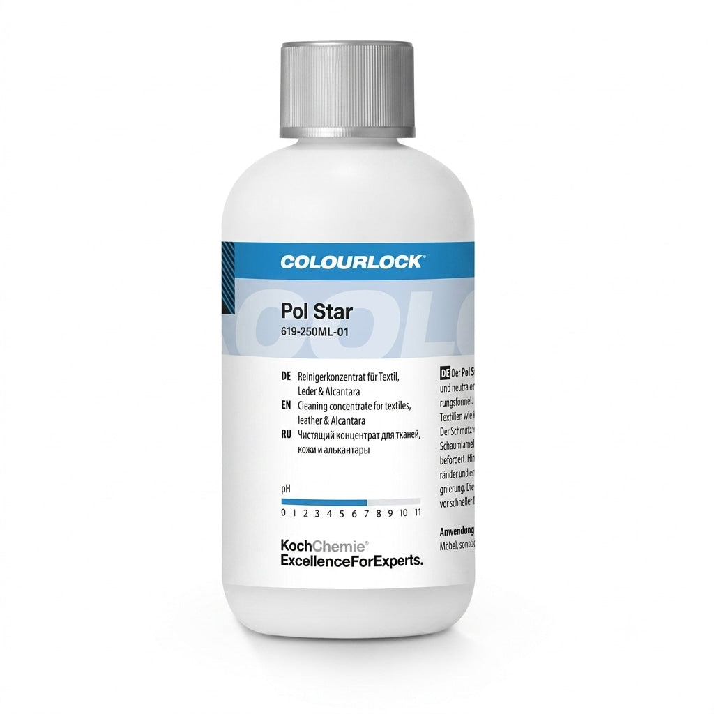 Koch Chemie Pol Star 250 ml – Limpiador profesional de cuero alcántara y tejidos automotriz