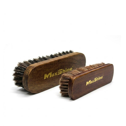 Cepillo MaxShine ShineMaster de pelo de caballo para piel y alfombras - M&R Car Detailing