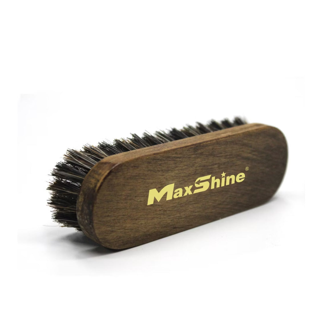 Cepillo MaxShine chico ShineMaster de pelo de caballo para piel y alfombras - M&R Car Detailing