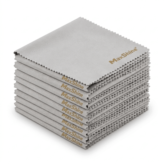Maxshine toalla suede microfibra 10x10cm para aplicación de recubrimientos cerámicos